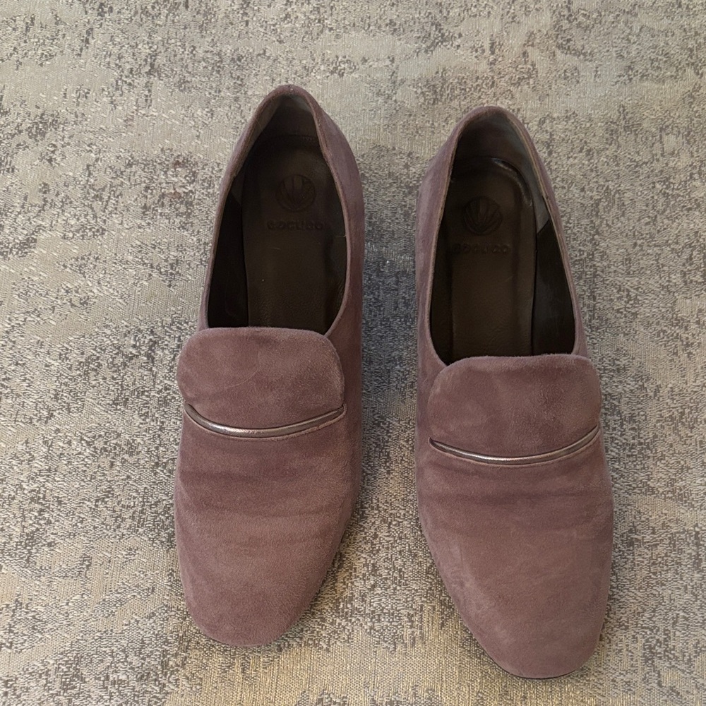 COCLICO Women's Mauve Suede Heels
